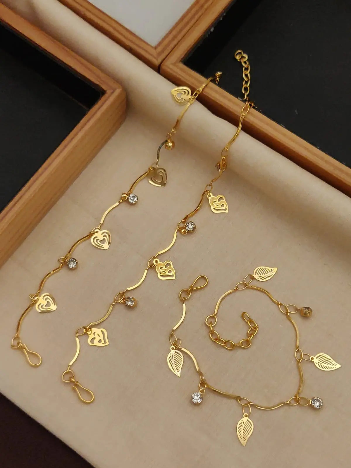 Golden Radiance Bracelet Trio Aureva