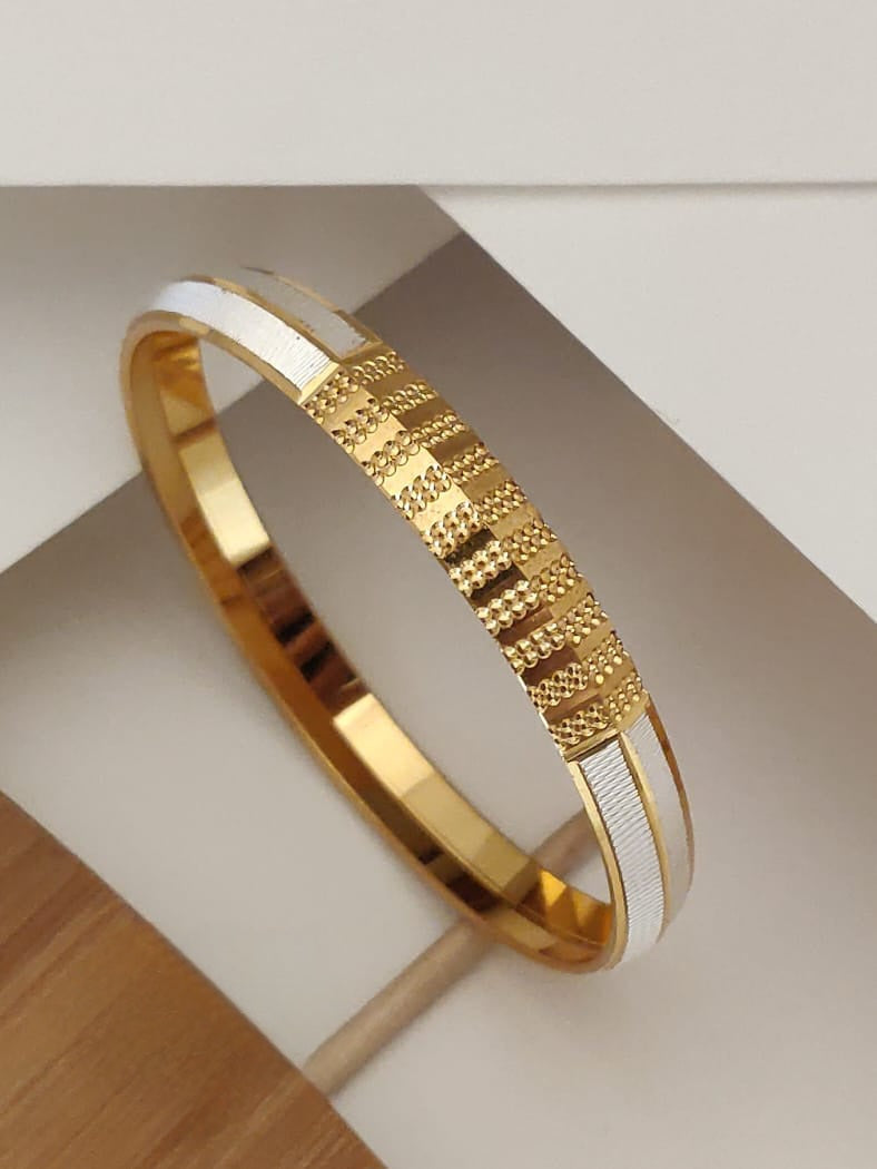 Bold Stripe Royal Textured Gents Kada Aureva