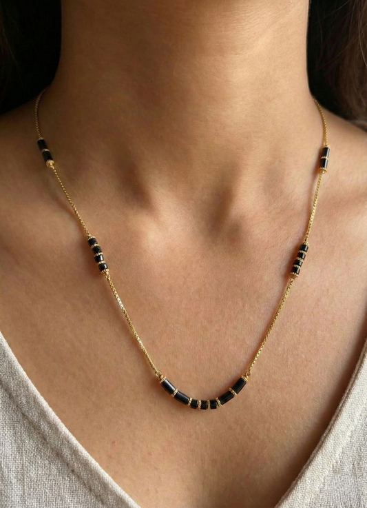 Anika Gold Halo Mangalsutra