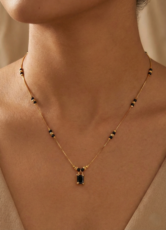 Black Solitaire Mangalsutra