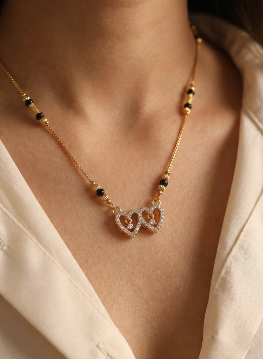 Diamond Heart Mangalsutra