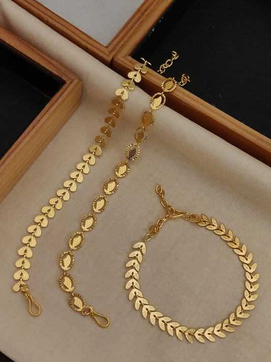 Golden Dazzle Bracelet Trio Aureva