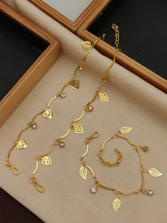 Golden Radiance Bracelet Trio Aureva