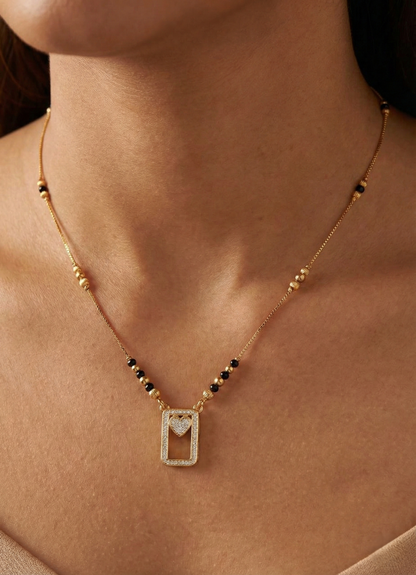 Kiara Heart Frame Mangalsutra