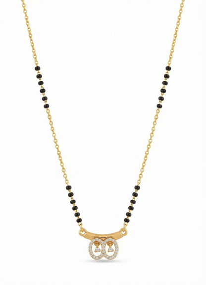 Diamond Twin Circle Mangalsutra