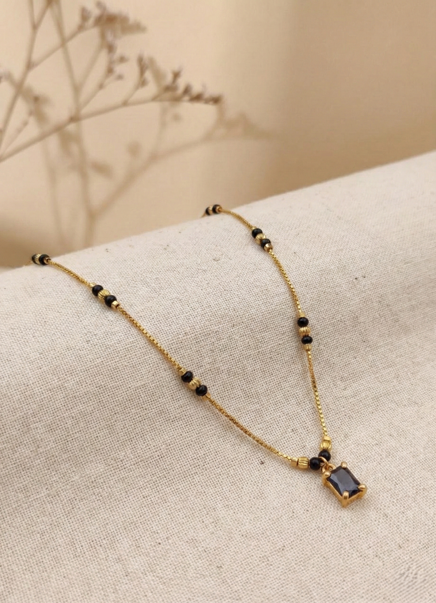 Black Solitaire Mangalsutra