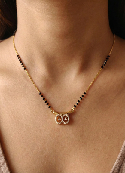 Diamond Twin Circle Mangalsutra