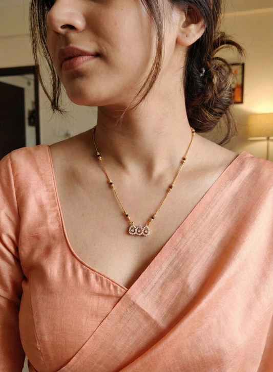 Teardrop Diamond Mangalsutra