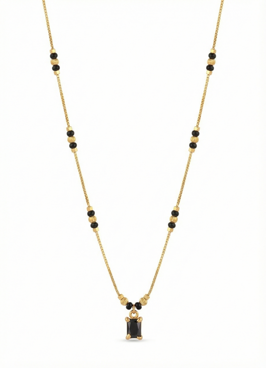 Black Solitaire Mangalsutra