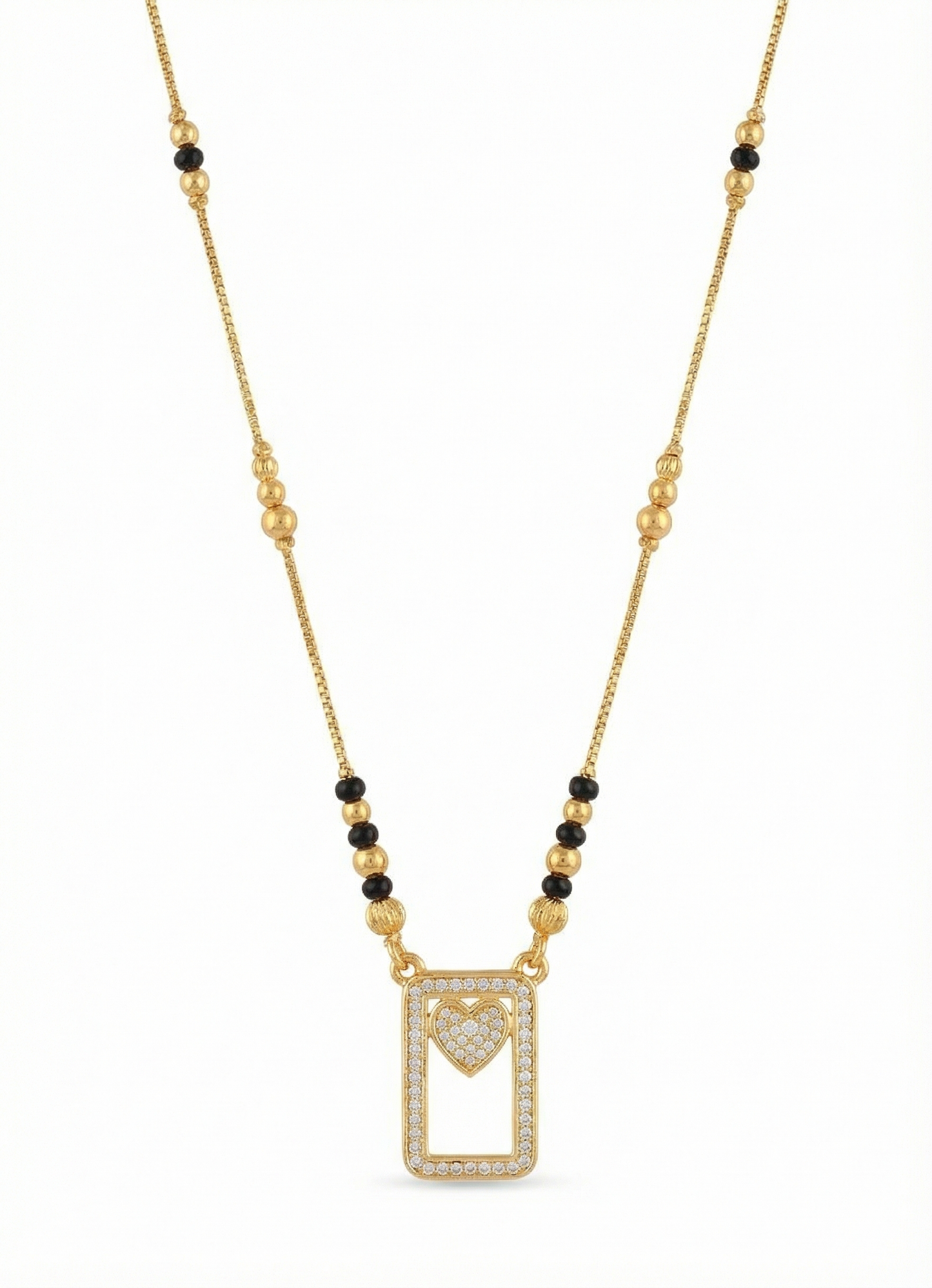 Kiara Heart Frame Mangalsutra