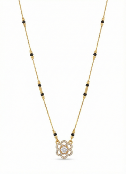 Mandala Solitaire Bloom Mangalsutra
