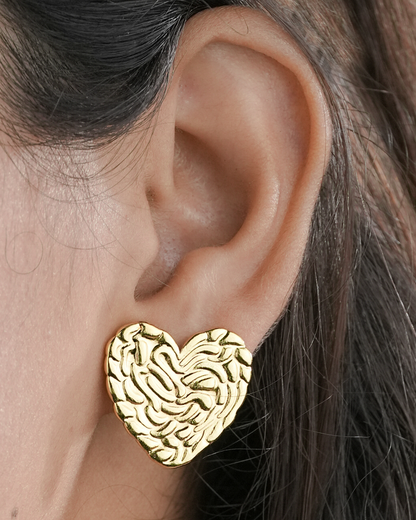 Woven Heart Earrings aureva
