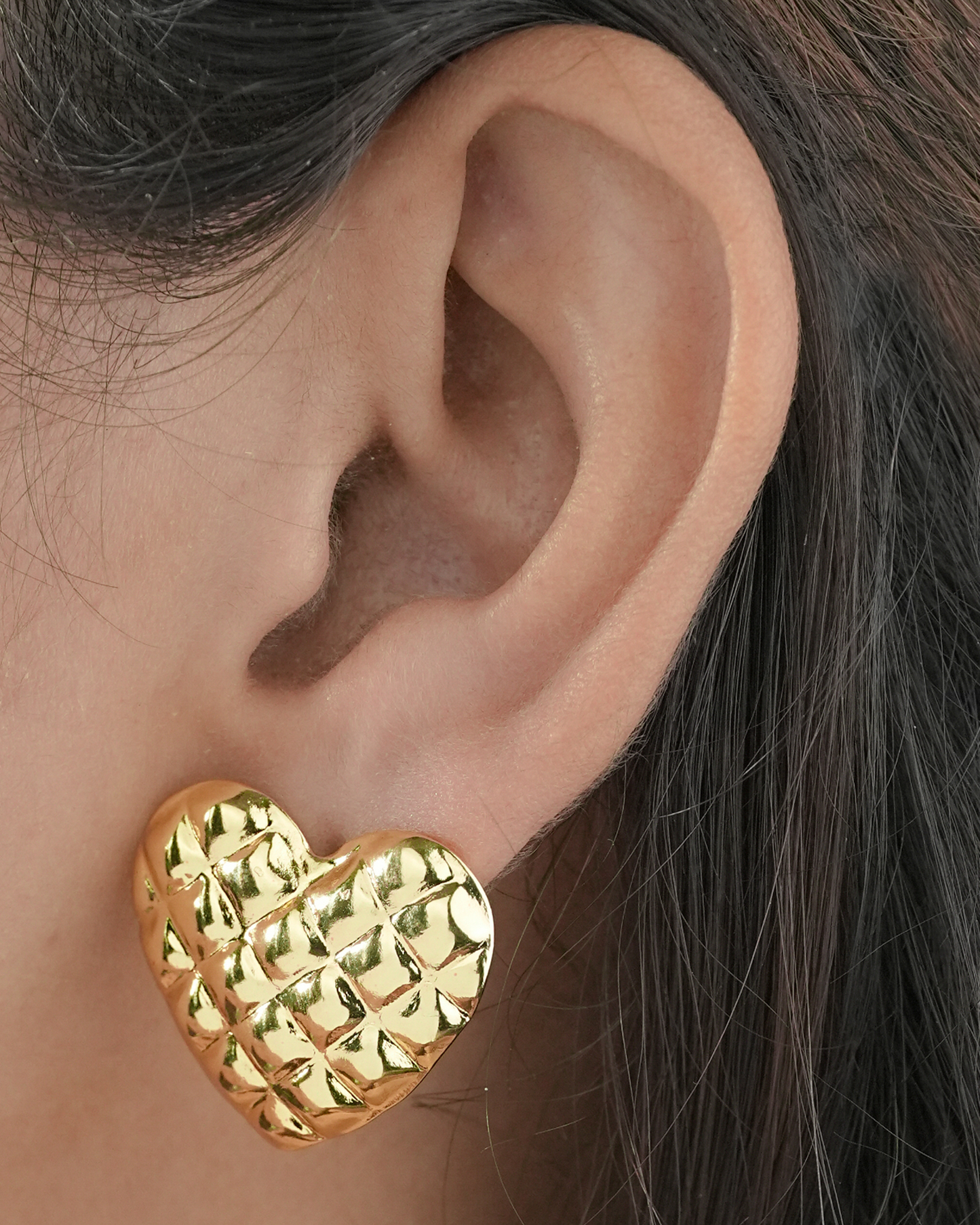Quilted Heart Earrings aureva