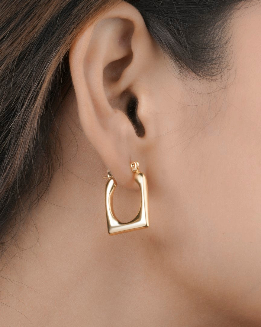 Square Hoop Earrings aureva