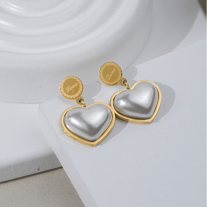 Heart Drops Earrings aureva