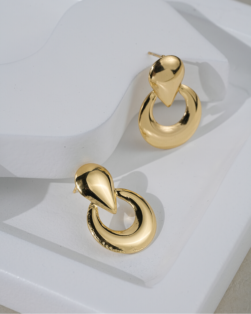 Sculpted Drop Earrings aureva