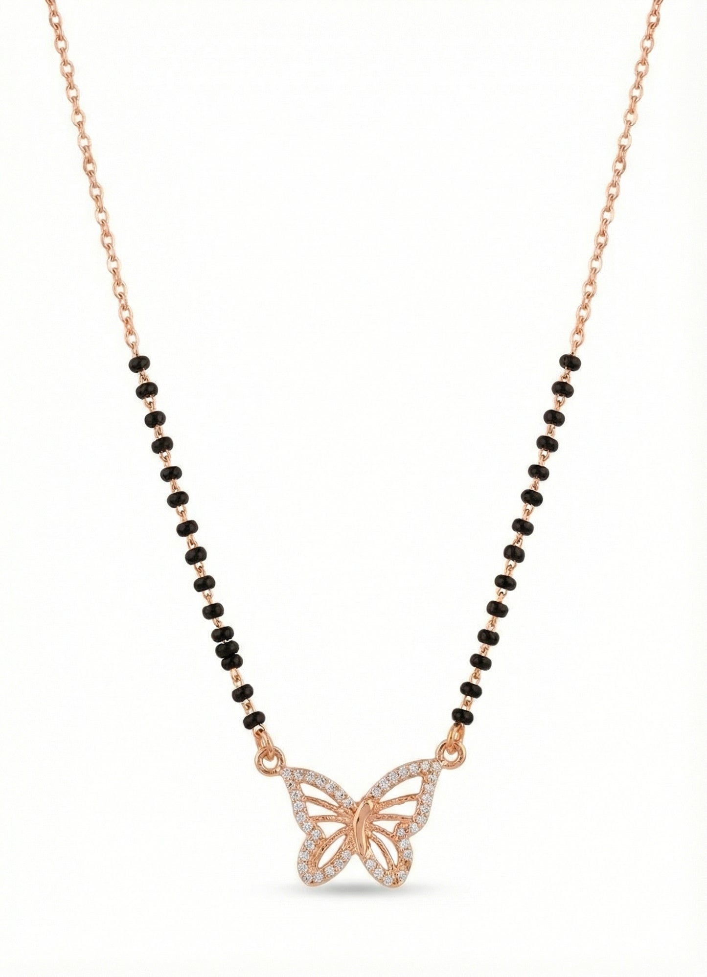 Diamond Butterfly Mangalsutra