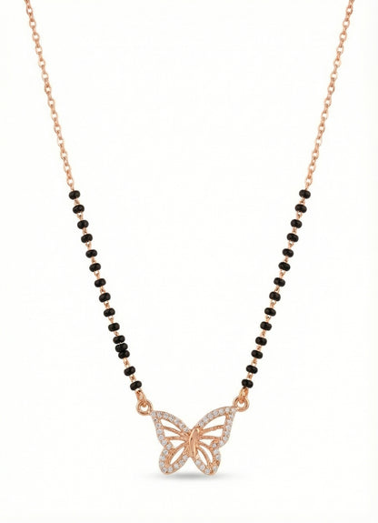 Diamond Butterfly Mangalsutra